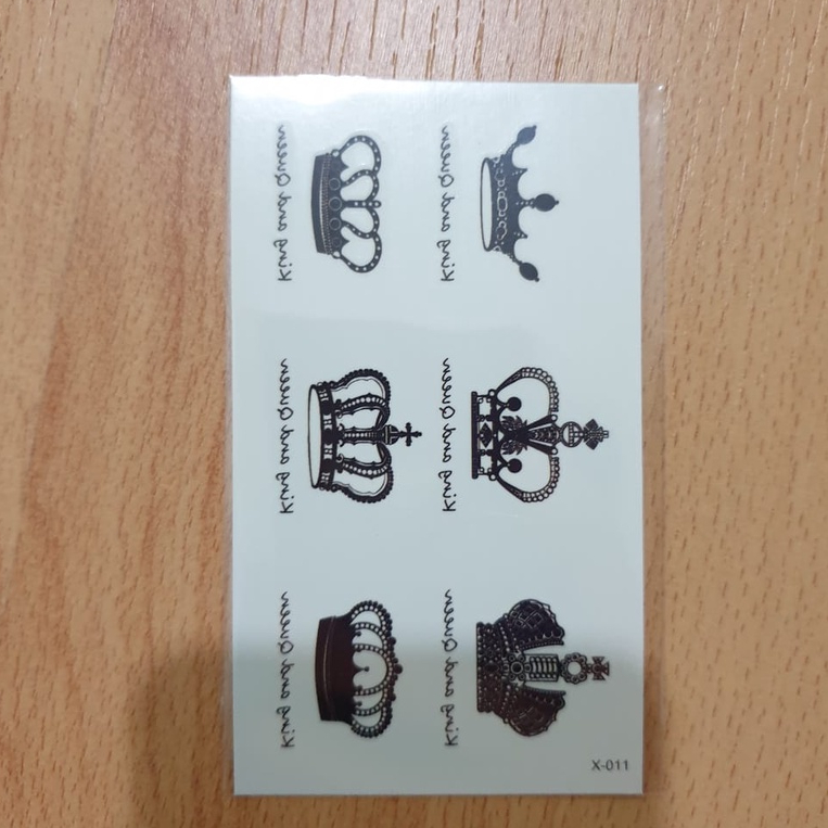 Tato Temporer Crowns Tato anti air Temporary tattoo Premium Import Quality