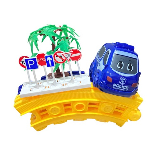 MAINAN DIY TRACK MOBIL POLISI/MAINAN REL KRETA/TOYS INTELLECTUAL DEVELOPMENT 8899-54