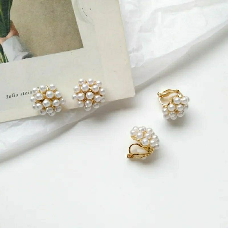 Anting Klip Belia Tanpa Tindik/Anting Jepit/Anting Hijab