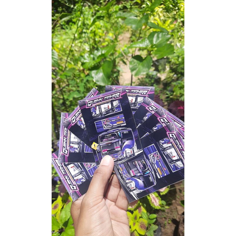 5 sticker bis stiker bus Sjm trans ratu maher tumpuk