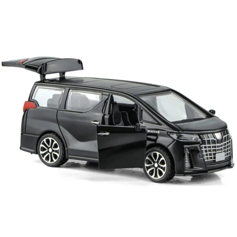 Diecast Mobil Toyota Alphard Die-cast Model 1:32 Miniatur Mobil Mobilan Panjang Alloy Metal
