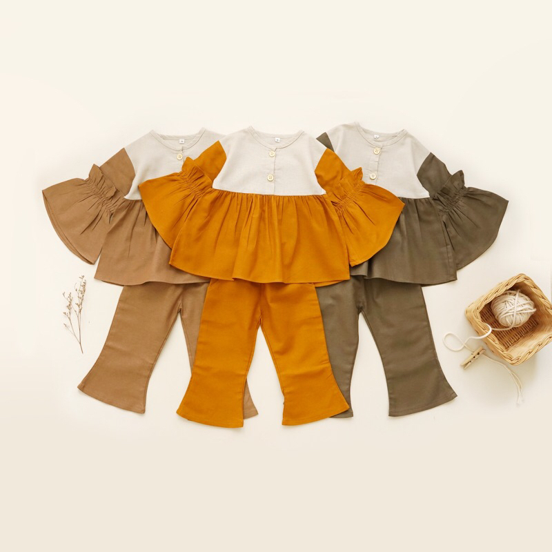 RACHIDKIDS / SETELAN ANAK LUCU / SIBLING SERIES / GYAAN DAN LINEA SET