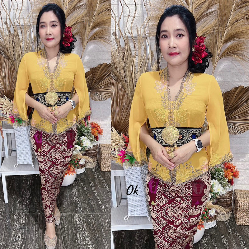baju kebaya jadi motif tunjung