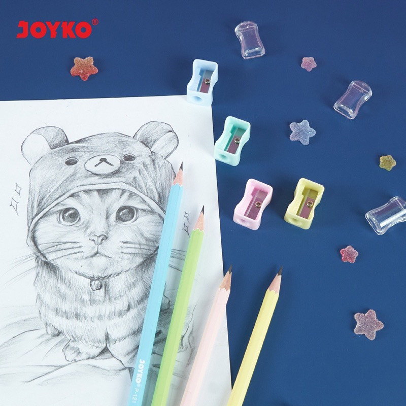

RAUTAN PENSIL WARNA PASTEL JOYKO Serutan Orotan Pensil Sharpener
