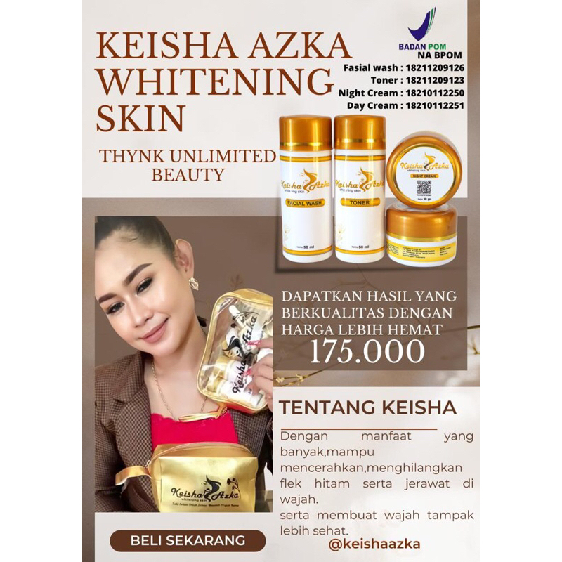 KEISHA AZKA WHITENING SKIN ORIGINAL