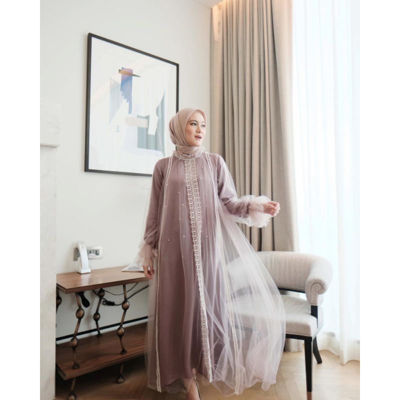 Signature Raya Dress by Vanilla Hijab, dress vanilla hijab, dress lebaran, dress pesta