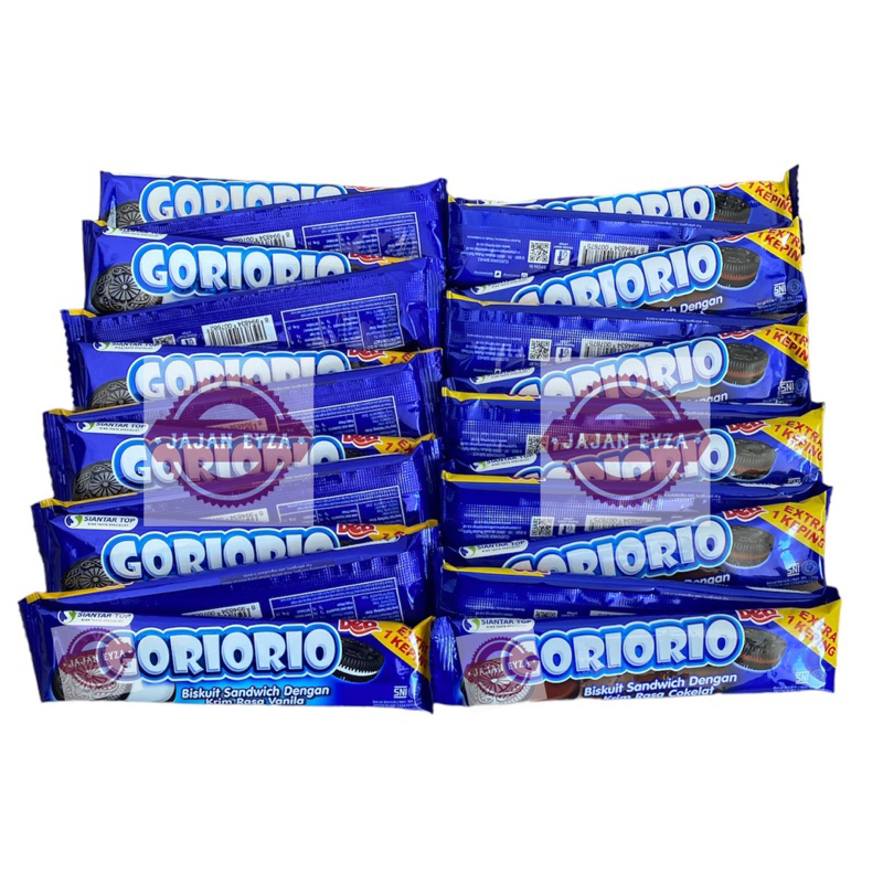 

siantar top goriorio cokelat renteng 1000 isi 10 goriorio vanila goriorio original