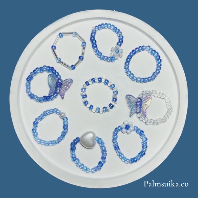 Aquamarine Ring Series | Cincin Manik Wanita  [MIN. PEMBELIAN 10K TIDAK TERMASUK ONGKIR]