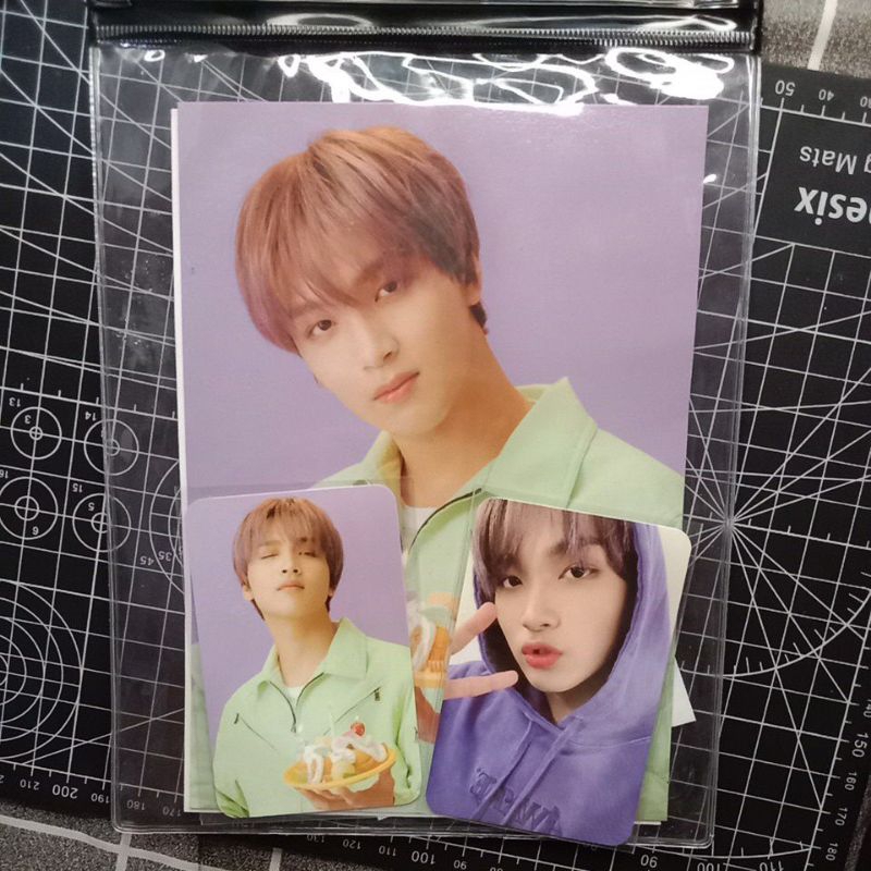 OFFICIAL PC PHOTOCARD Haechan hoodie ungu photopack pp sg21(BOOKED)