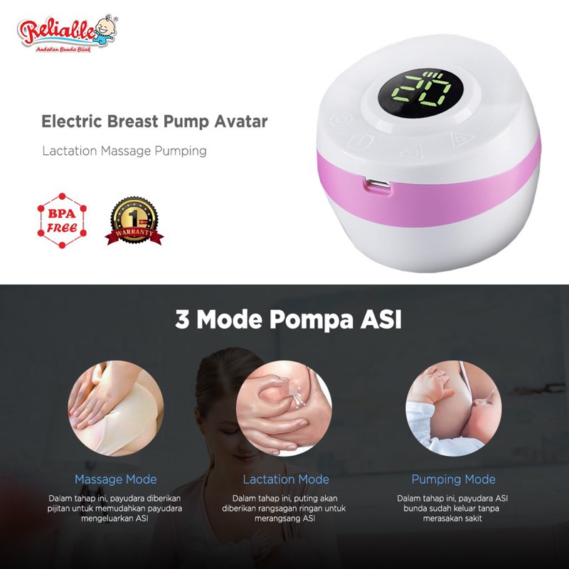 Reliable Pompa Asi Avatar Single Electric / Electric Breastpump