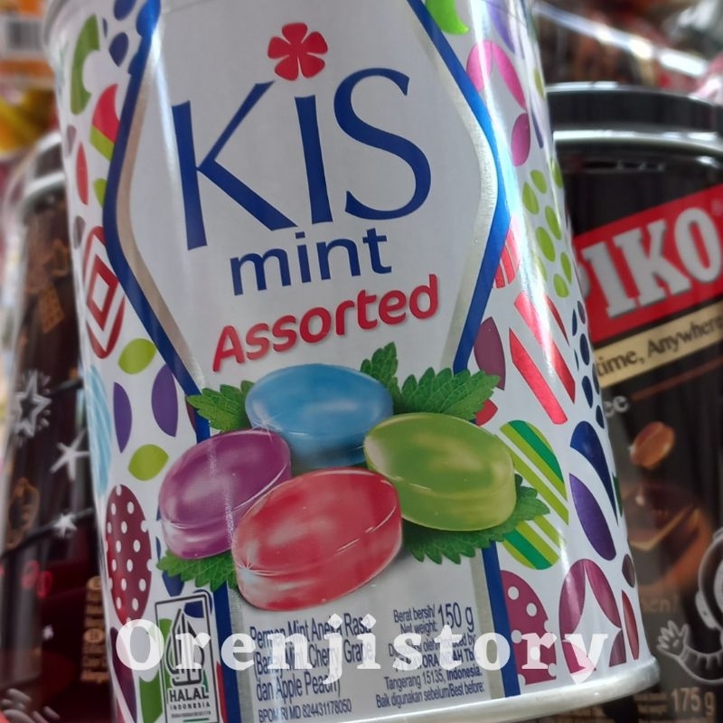 permen kiss kaleng 150 gr permen kis assorted parcel lebaran