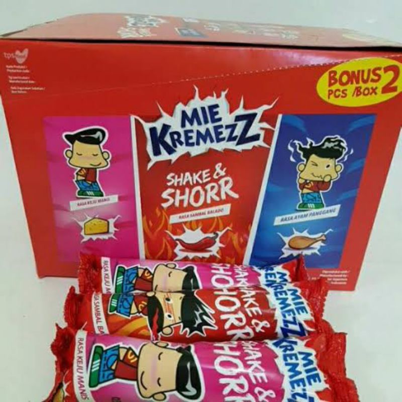 

MIE KREMEZ SHAKE & SHORR 1 BOX ISI 20PCS X 16G