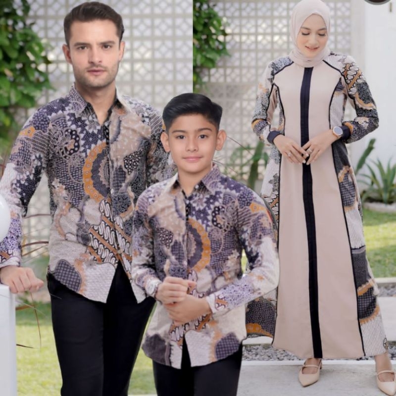 Batik Couple  Family Modern Kebaya Lamaran Wisuda Baju Tunangan Batik Brukat Terbaru Baju Couple Kondangan Terbaru batik couple keluarga