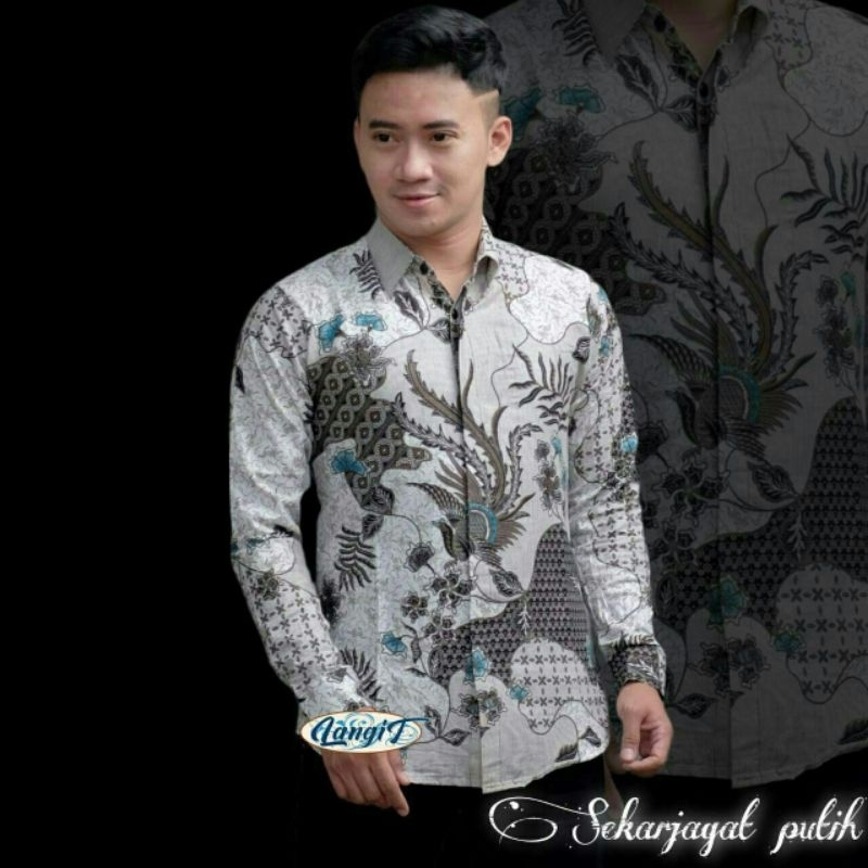 kemeja batik//batik lengan panjang//kemeja batik pria