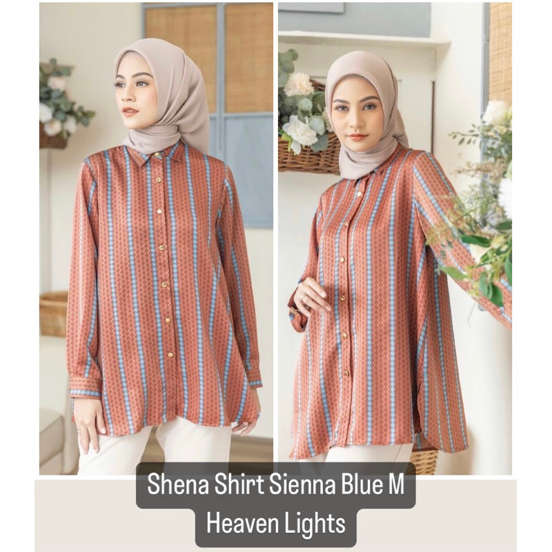 Shena Shirt HL Heaven Lights Sienna Blue M