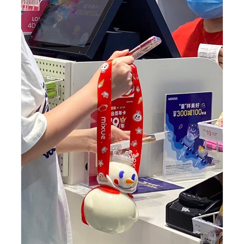 BOTOL MINUM TUMBLER MIXUE SNOW KING / BOTOL MINUM FASHION MIXUE 700ML HIGH-QUALITY