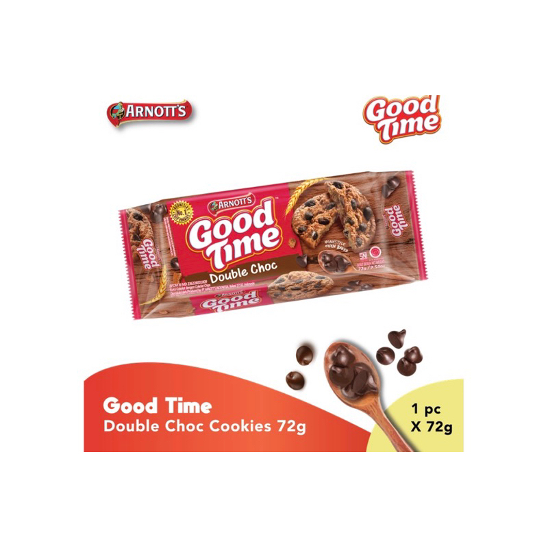 

GOOD TIME Cookies double chocolate 72g