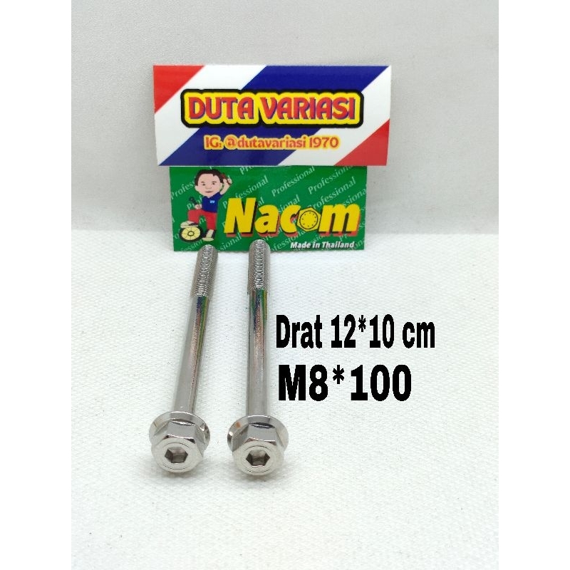 NACOM DV BAUT 2KUNCI DRAT 12*10 CM ( M8*100 )