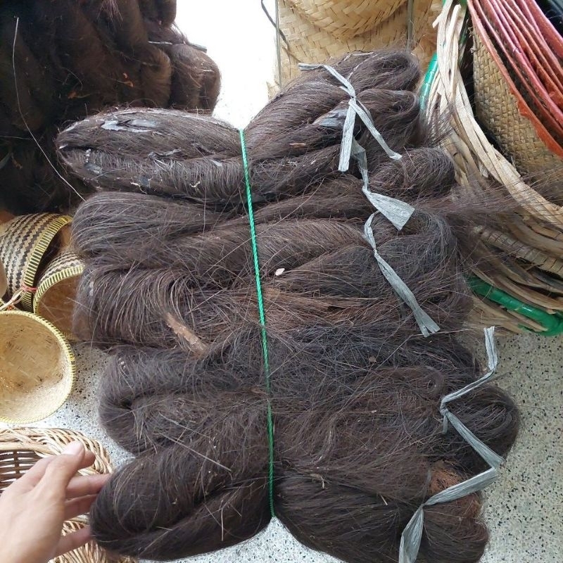 ijuk filter / resapan / ijuk atap hitam bersih -+6kg media tanam, atap,saringan dll