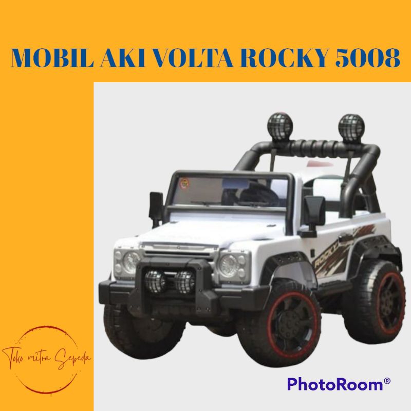 Mobil Aki Mainan Anak (BAN KARET) Rocky 5008 TERBAGUS