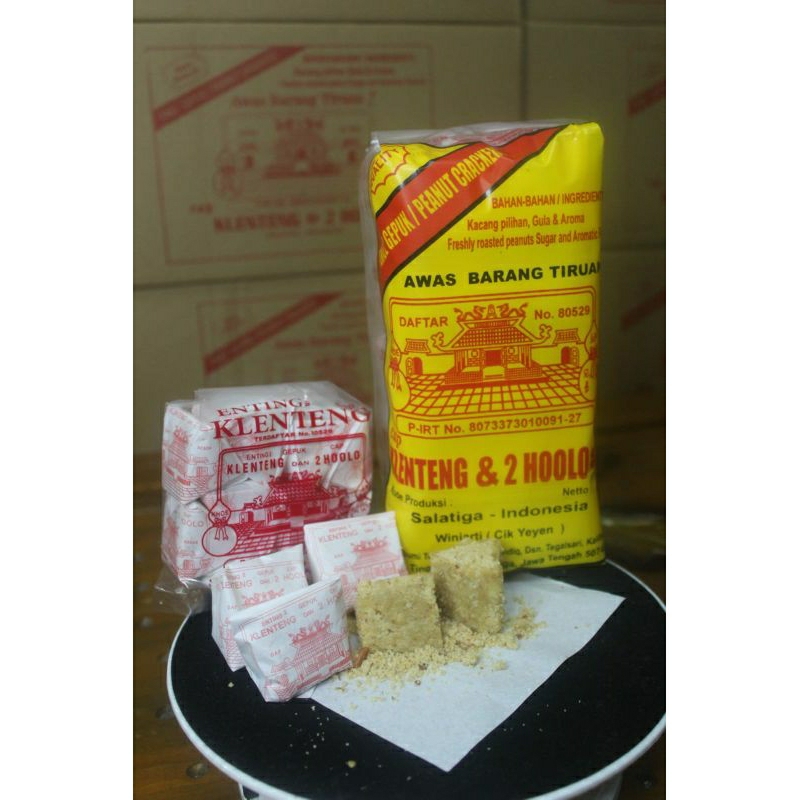 

Enting Gepuk Cap Klenteng & 2 Hoolo Original isi 50 biji