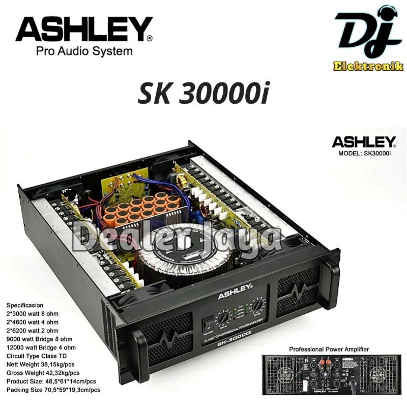 Power Amplifier Ashley SK 30000i / SK 30000 i / SK30000i - 2 channel