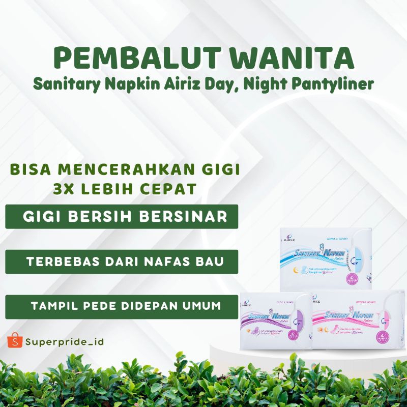 Airiz Sanitary Napkin softex pembalut Wanita pembalut bersalin softex daun sirih pembalut wanita sof
