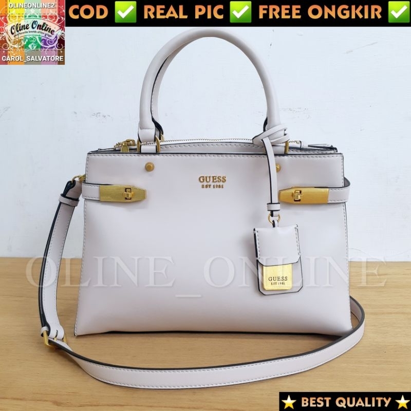 (WODB)tas zadie satchel big top handle 7 warna logo croco brown beige broken white brown black cream logo black batik jinjing office double zipper bag with long strap tali panjang size besar ciayumajakuningan cirebon indramayu majalengka g gb kuningan