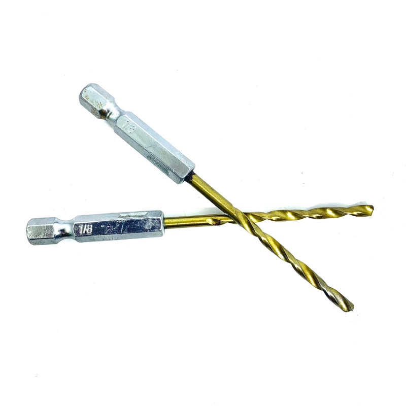 Bor Drill impact cordless hex shank 3.1 mm atau 1/8 bekas seken..Drill Bor 3.1mm