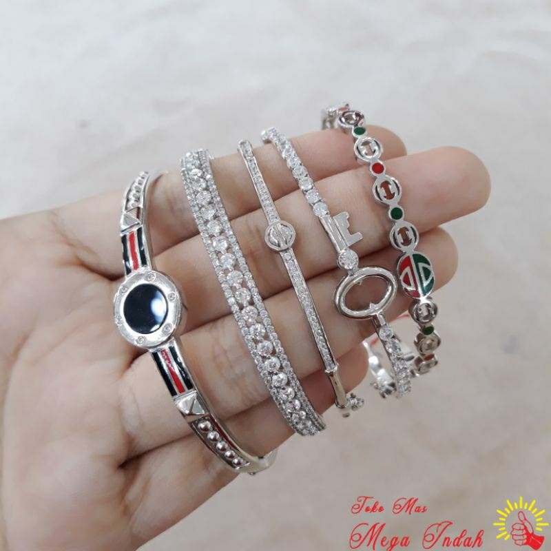 Gelang emas asli kadar 375 8k 4-7,5graman