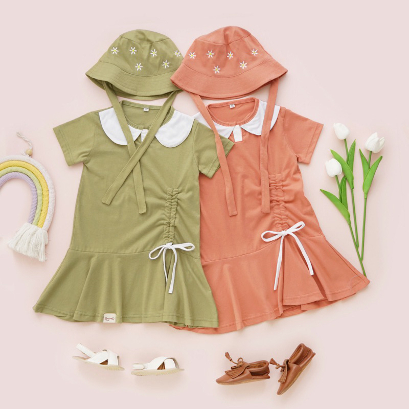BELLA DRESS | DRESS ANAK PEREMPUAN 1-5 TAHUN LUCU VIRAL