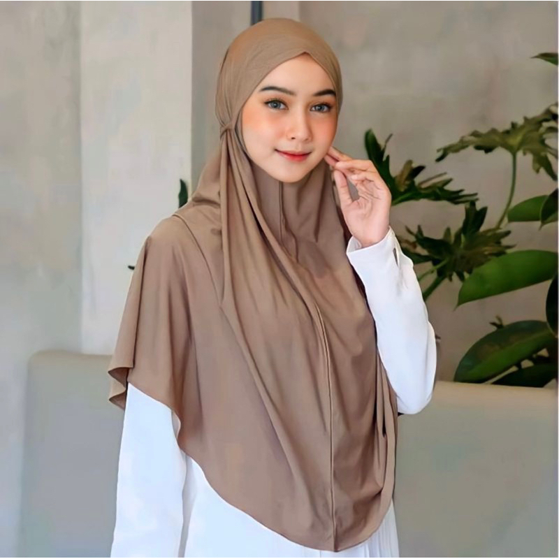 JILBAB BERGO NON PET JERSEY L PREMIUM