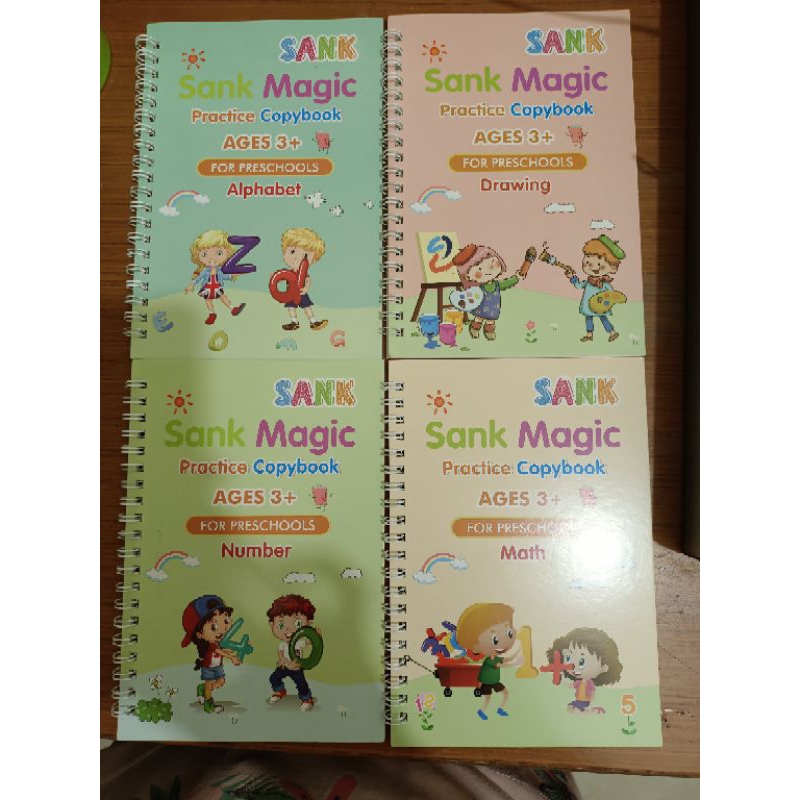 Buku magic sank practice book 1 set 4 buku dan pulpen