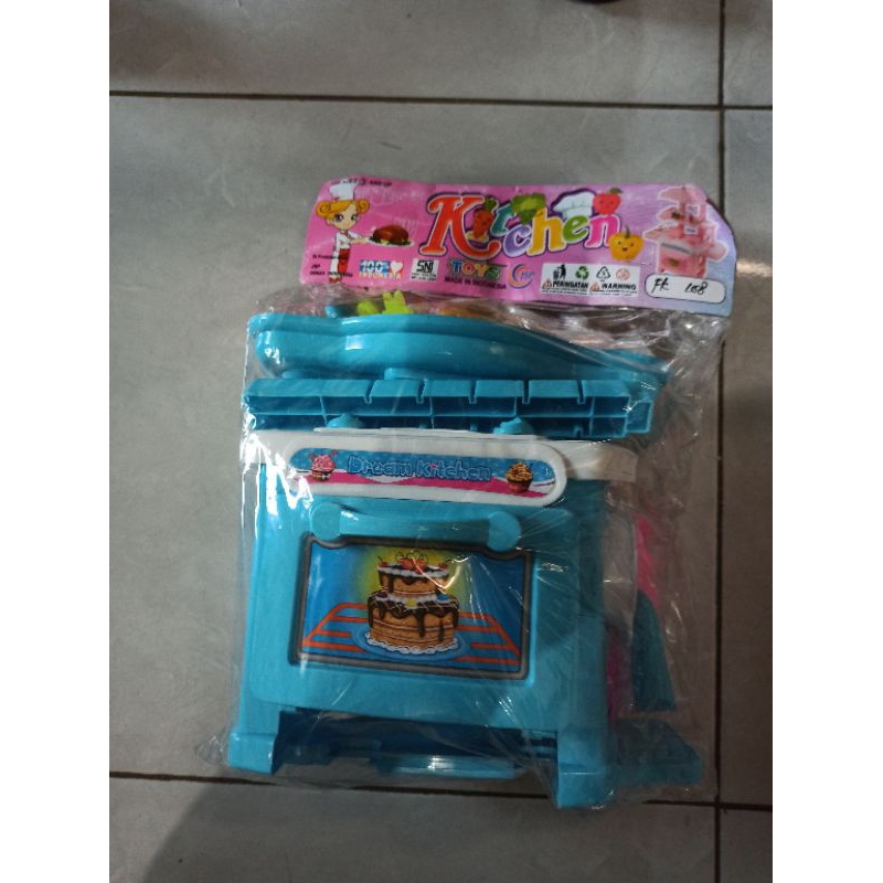 mainan anak oven biru