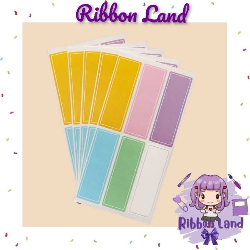 

( 5 Lembar ) Stiker Warna Tempel Bahan Vinyl
