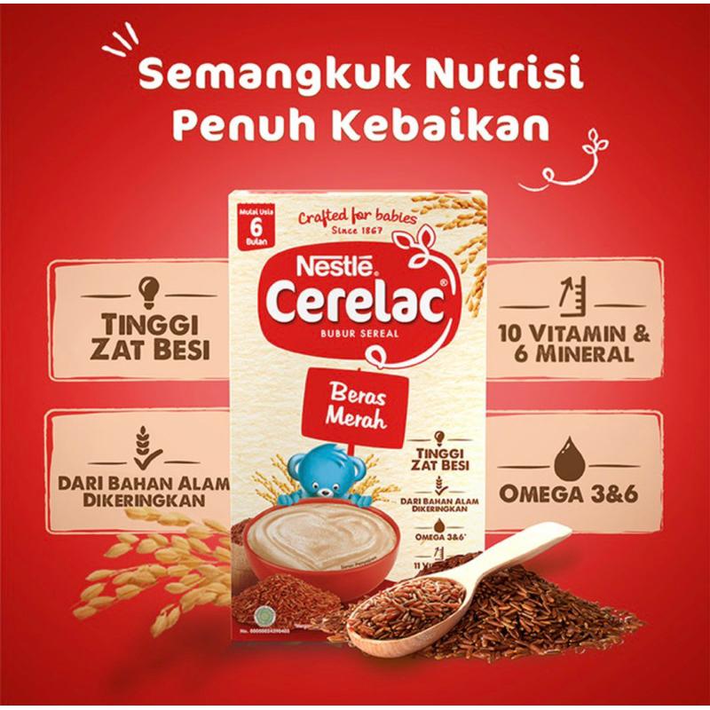 Nestle cerelac bubur bayi 120 gram ( bubur bayi 6 bulan keatas )