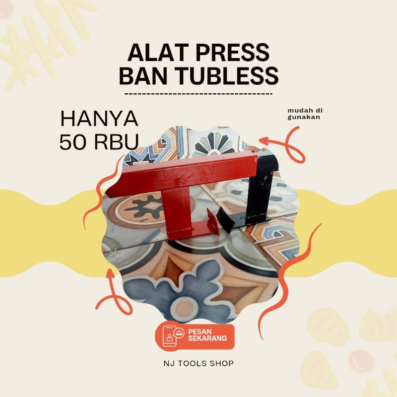 TREKER PRESS BAN TUBLESS ALAT BUKA BAN TUBLESS MANUAL