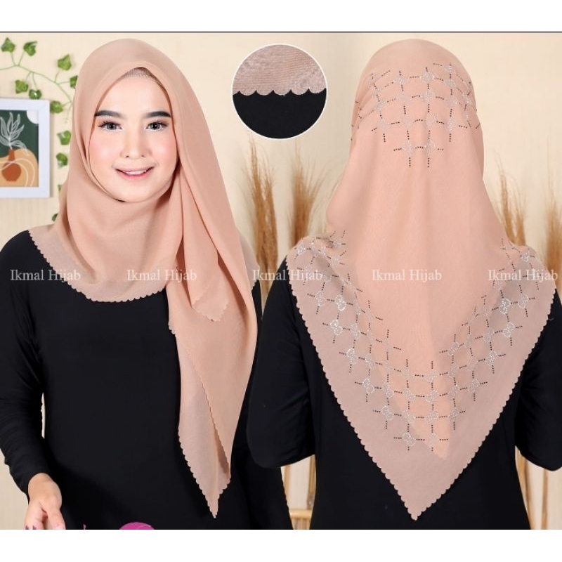 HIJAB/SEGI EMPAT/PAYET PRES/HIJAB CANTIK/MOTIF GUCCI
