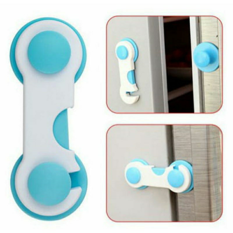 KUNCI PENGAMAN PINTU LACI / SAFE LOCK PENGAIT LEMARI KULKAS