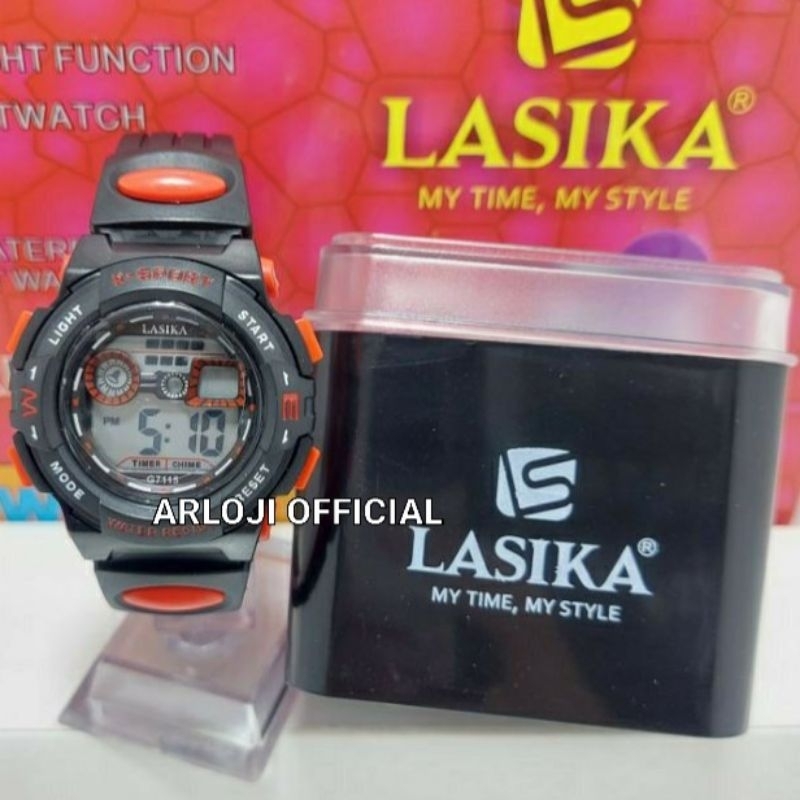 Jam tangan Sport Water resistant Lasika G7115 Original