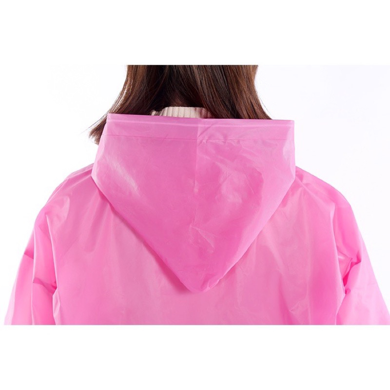 JAS HUJAN EVA TRANSPANT TEBAL DEWASA KOREA PONCHO PRIA WANITA UNIVERSAL / RAINCOAT