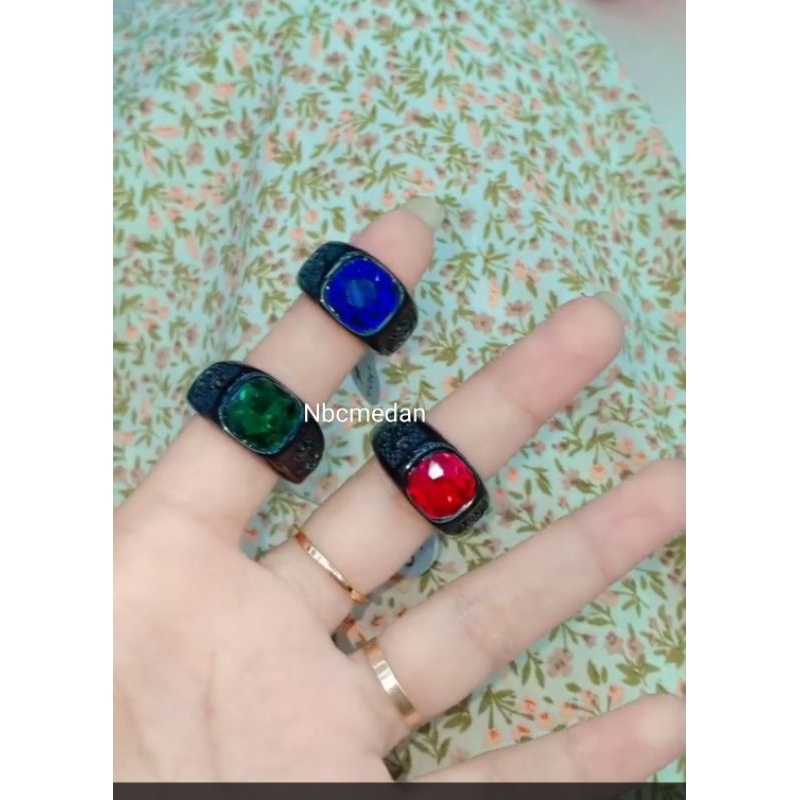 Cincin pria titanium asli,tidak luntu