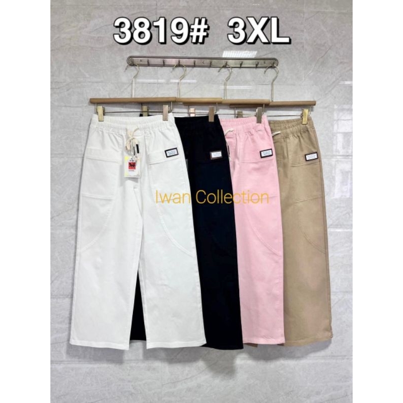 Celana Kulot Soft Jeans Import, celana jumbo Merk GOOD Seri 1819# XL, 3819# 3XL, 5819# 5XL, 7819# 7XL