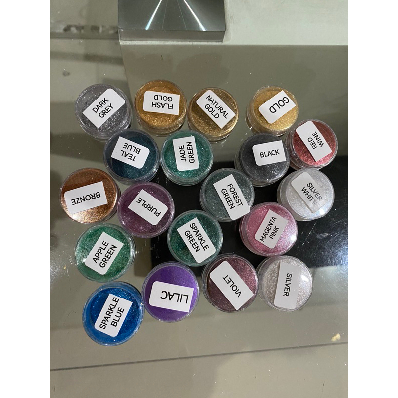 

Korzaln 2Gr Lustre Luster Dust / Serbuk Bubuk Glitter Edible Untuk Makanan / Minuman