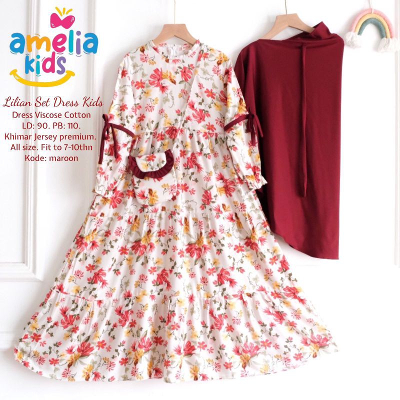 Lilian Set Dress kids - Amelia Kids