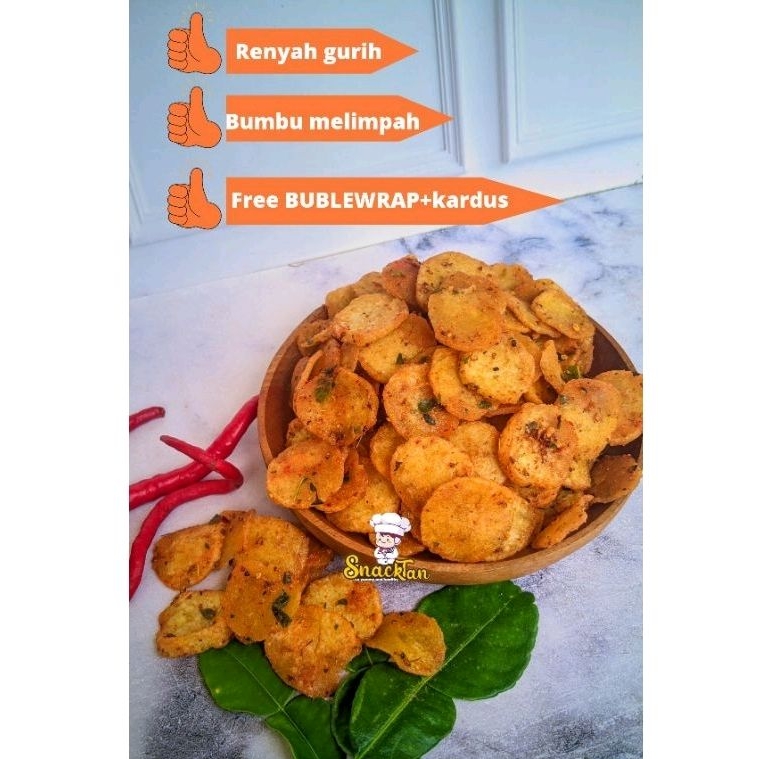 KERIPIK MORING/CIMOL GORENG/KERIPIK MOLRENG/MORING PEDAS KILOAN