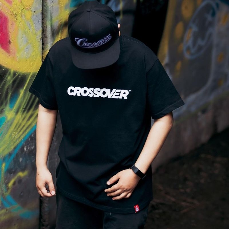 Kaos Ori CROSSOVER BDG - Company Black White