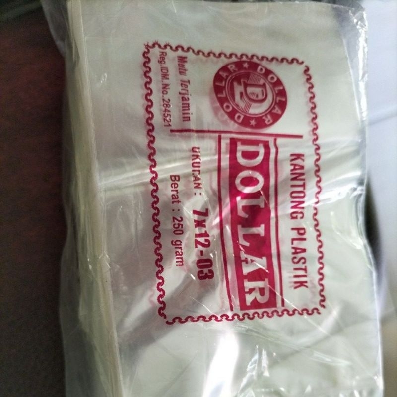 plastik 7x12 PP dollar