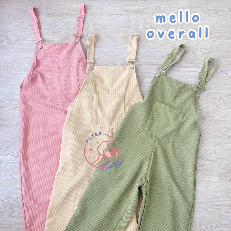 alter.cloth - MELLO OVERALL | Overall Wanita Premium Corduroy Korduroy Celana Panjang Baju Kodok Bas