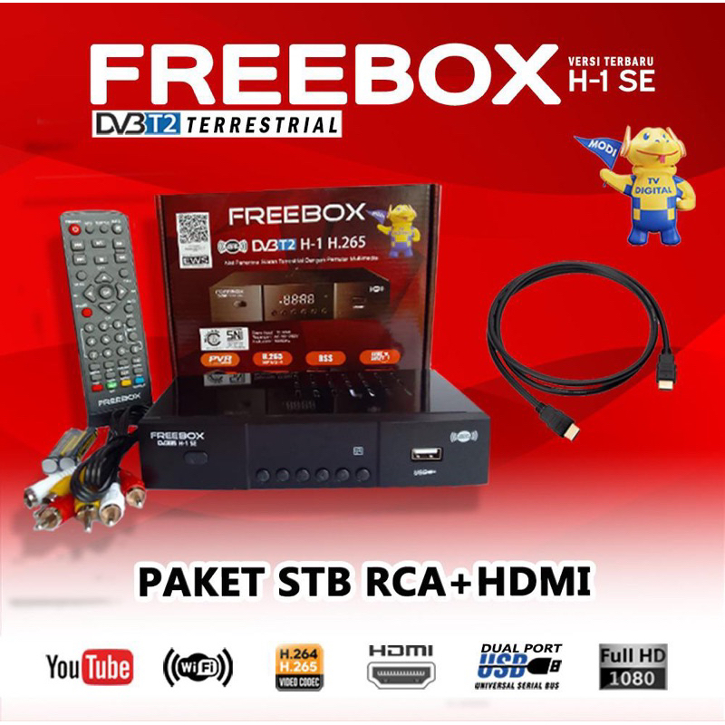 HARGA AGEN SET TOP BOX DVB-T2 FREEBOX H1 SE